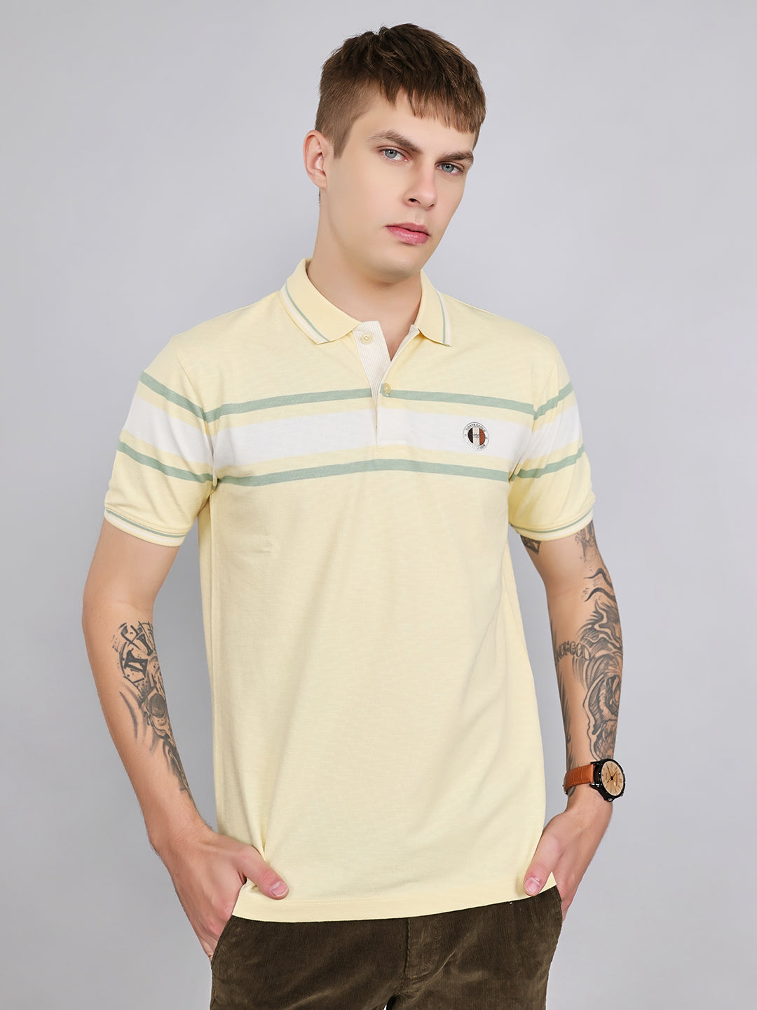 Monte Carlo Men Smart Fit Yellow Tshirt M жёлтый