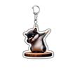 HOT !!! Hamster Acrylic Keychain Cute Sad Lovely Mobile Phone Backpack Pendant