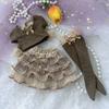 No Doll New 30/45/60cm Doll's Clothes for 1/3 1/4 1/6 Bjd Doll Brown Skirt Set Diy Girl Toys Dress Up Doll Accessories