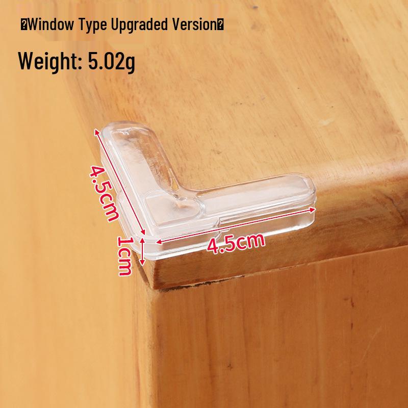 Teardrop-Shaped Transparent Silicone Corner Protectors for Furniture - Child Safety Soft Edge PVC Guards