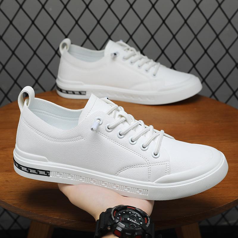 Cross-Border Hair Men'S Shoes Summer Men'S Large Size Versatile Men'S Shoes Trendy Boys Mid-Top Board Shoes Casual Little White Shoes
