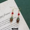 Retro niche design Nepalese exotic Tibetan earrings femininity simple personality handmade earrings
