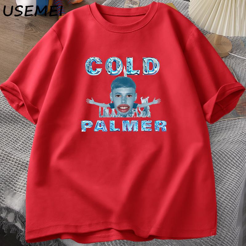 Cold Palmer Meme Graphic Tshirts for Unisex Causal Cotton Short Sleeve Tshirt Cole Palmer Poster Summer O Neck Funny Grpahic Tees S