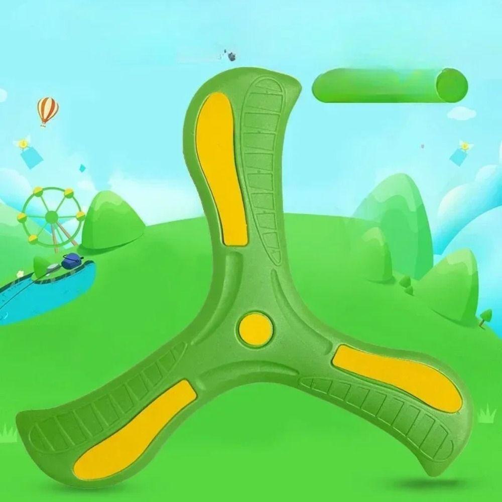 360 Degrees Returning Spinner Children Boomerang Three-leaf Cross Flying Disc Outdoor Sports Toys