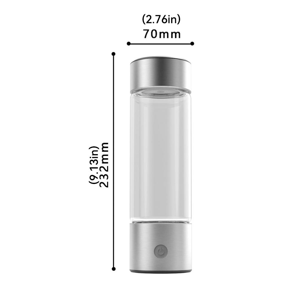 460ml Hydrogen-Rich Water Cup Electric Hydrogen Rich Water Generator Bottle Titanium Quality Filter Portable Antioxidant Lonizer