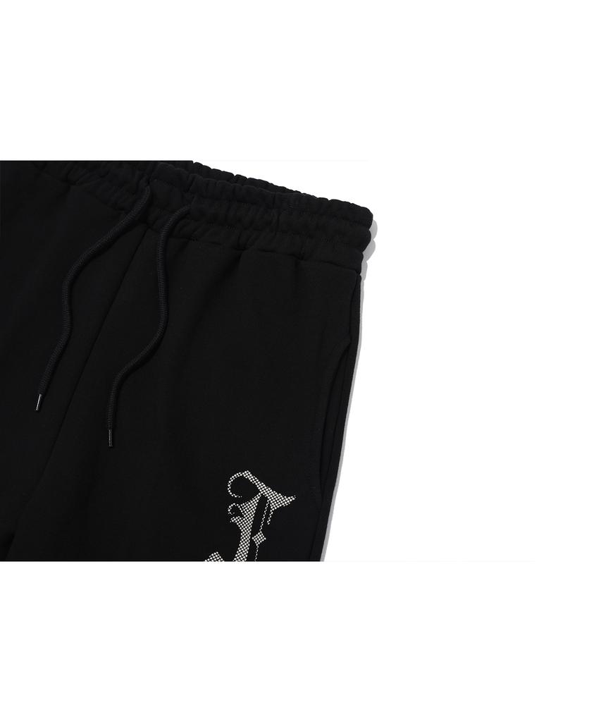 IFYOUWANT Dia Balloon Joger Sweatpants Black