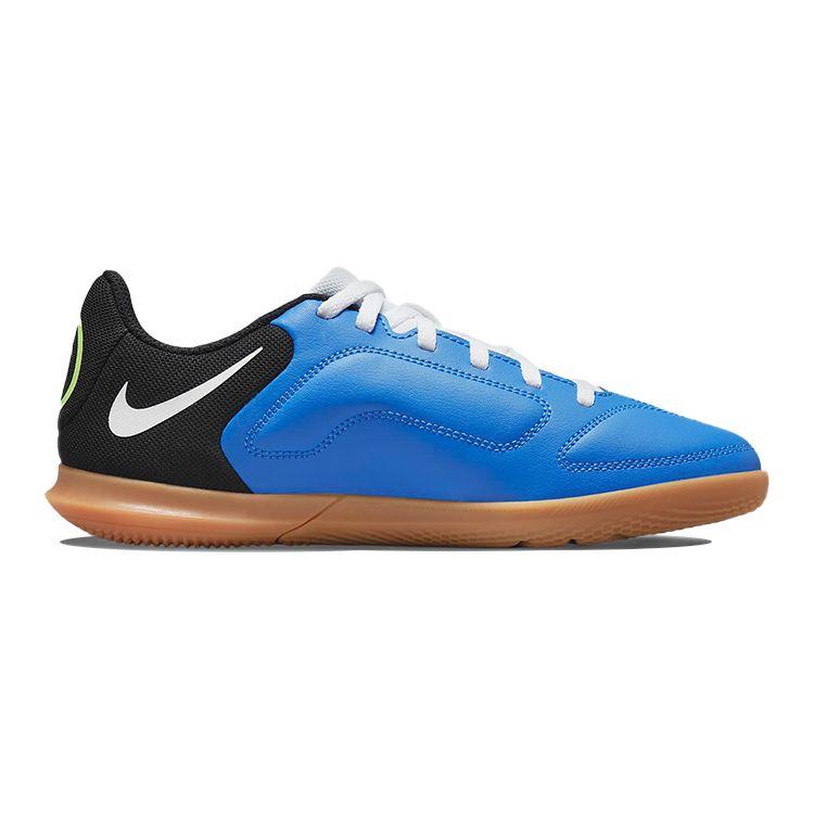 Nike Tiempo Legend 9 Club IC GS Light Photo Blue Lime Glow Детские кроссовки Gum-Medium-Brown Black DA1332-403