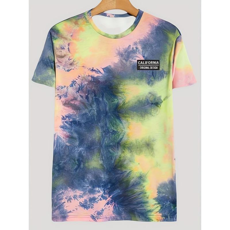 T-shirt a maniche corte casual estiva da uomo giovane alla moda sportiva stampata larga europea-americana