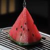 Farbwechselnde Wassermelonen-Tee-Haustier Harz Wassermelonen-Schmuck Teetisch Teetisch Zubehör Dekorationen Schreibtischdekorationen