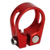 2Pcs Bicycle Seat Post Clamp Lightweight Stylish Rustproof Bicycle Quick Release Seatpost Collar for Bike Red