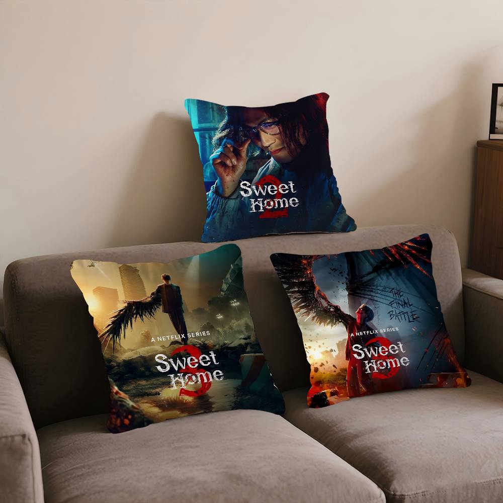 Movie S-Sweet Home Cushion Cover Pillowcase Upholstery Sofa Throw Pillow Home Decor Pillowcas