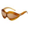 Fashion YK sunglasses women's high-end sense one-piece special-shaped sunglasses outdoor cycling sports glasses