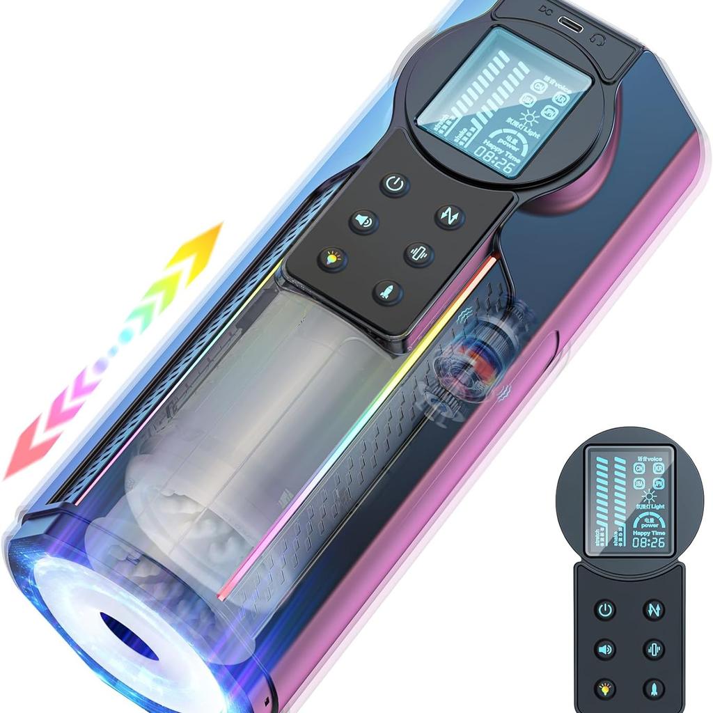 New Automatic Telescopic Male Masturbator 10 Frequency Telescopic Vibration One-button Explosion Piston Vagina Genital Oral Sex Adult Sex Toys 18+