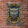 Retro Aluminum Tinplate Paintings, Coffee Shop License Plates, Round - Shaped Rural - Style Decorations for Bar Walls