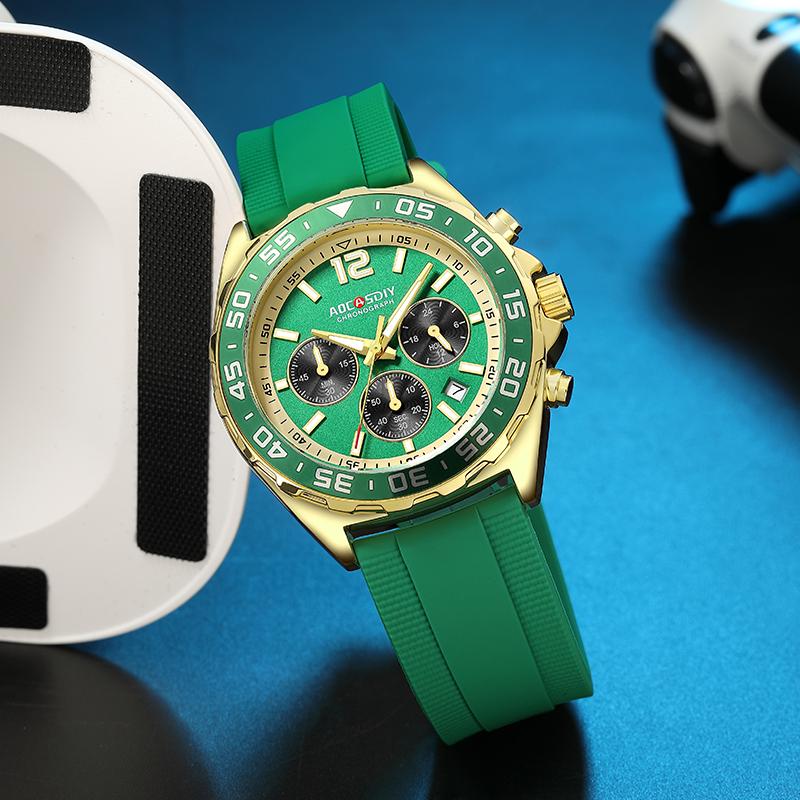 Mode Datum Quarz Herrenuhren Luxus Herrenuhr Chronograph Sport Herren Armbanduhr Relogio Masculino