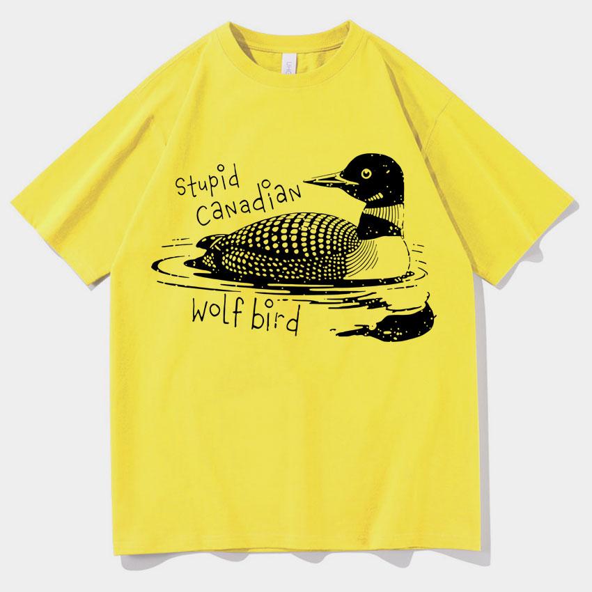 Heated Rivalry Funny Meme Graphic Oversized T Shirts Men Women Stupid Canadian Bird T Shirts Pop Casual Humor Tshirt Streetwear