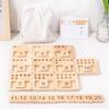 Montessori Sensory Integration Math Learning Sticks: Wooden Peg and Matching Board Toy for Early Education
