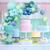 Under The Sea Balloon Arch Light Blue Lime Green Mint Green Balloon Garland Ocean Theme Birthday Party Christening Decoration