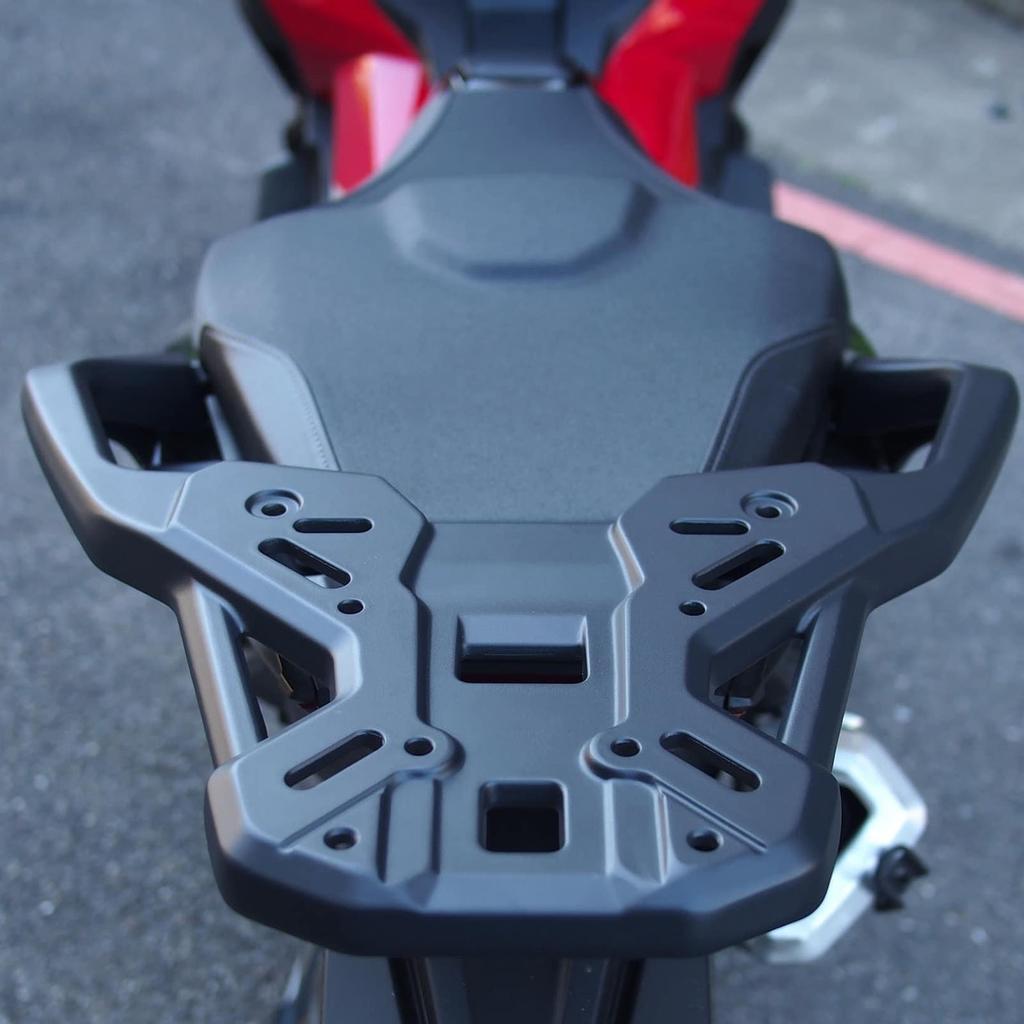 Motorcycle Rear Luggage Rack Aluminum Alloy High Load Capacity Safe Support Tail Cargo Rack for XADV750 NSS750 FORZA750 2021 to 2024 Black