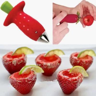 Denocciolatore di Fragole Bacche Gambo Foglie Rimuovi Gemme Rimozione Frutta Snocciolatore Strumento da Cucina