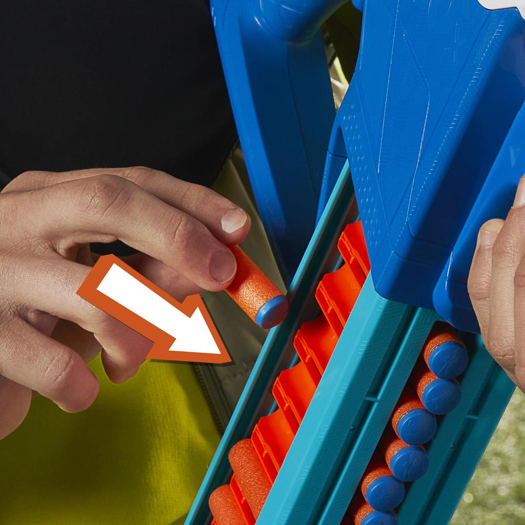Nerf N Series Infinite Blaster, 80 N1 Darts Included for N Series, Battle Belt That Can Load 40 Darts, Sports Shooting Toy, Indoor & Outdoor Game,