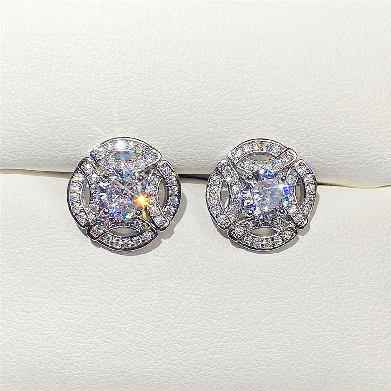 BELLA BOX Tägliche Kollokation, kleine Ohrstecker für Frauen mit glänzendem CZ, zurückhaltende, zarte weibliche Ohrringe, ausgefallenes Geschenk, Modeschmuck