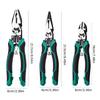 9Inch MultiFunctional Diagonal Pliers Ergonomic Needle Nose Plier for Wire Stripping Crimping Holding in Electrical Work