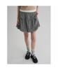 8seconds Check Ribbon Balloon Mini Skirt Black