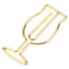 10pcs Gold Electroplating Metal Goblet Shaped Paper Clips Funny Cute Book S for   School Stationery