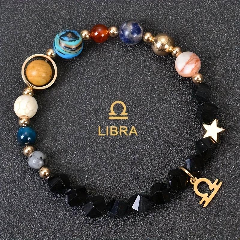 Cosmic Galaxy Eight Planets 12 Constellations Bracelet Stainless Steel Constellation Pendant Bracelet