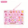 Candy Color 26 Key Fidget Keyboard Keychain Cartoon Animal Stress Relief Keycap Clicker Hand Relax Toy Bag Pendant Party Favor