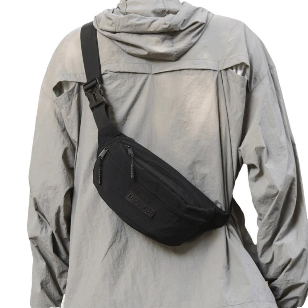 Large Capacity Men's Chest Bag Casual Crossbody Fanny Pack Nylon Shoulder Bag  Outdoor Activities