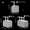 Manual Syrups Squeeze Bottle Durable Stainless Steels Sauce Dispenser Pump Large Capacity For Bar Restaurants Coffee Shop