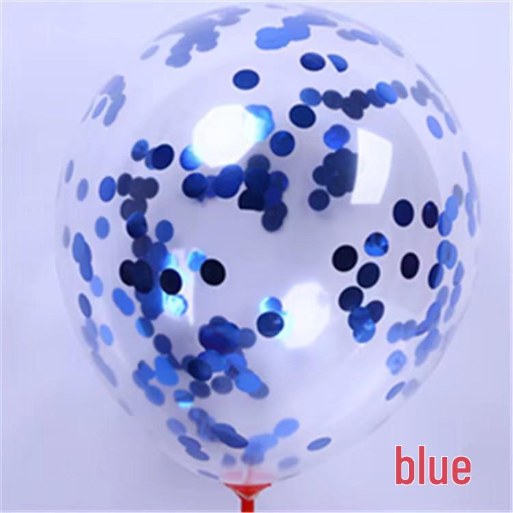 12-calowe przezroczyste balony lateksowe z konfetti i cekinami na wesela, urodziny i uroczystości świąteczne