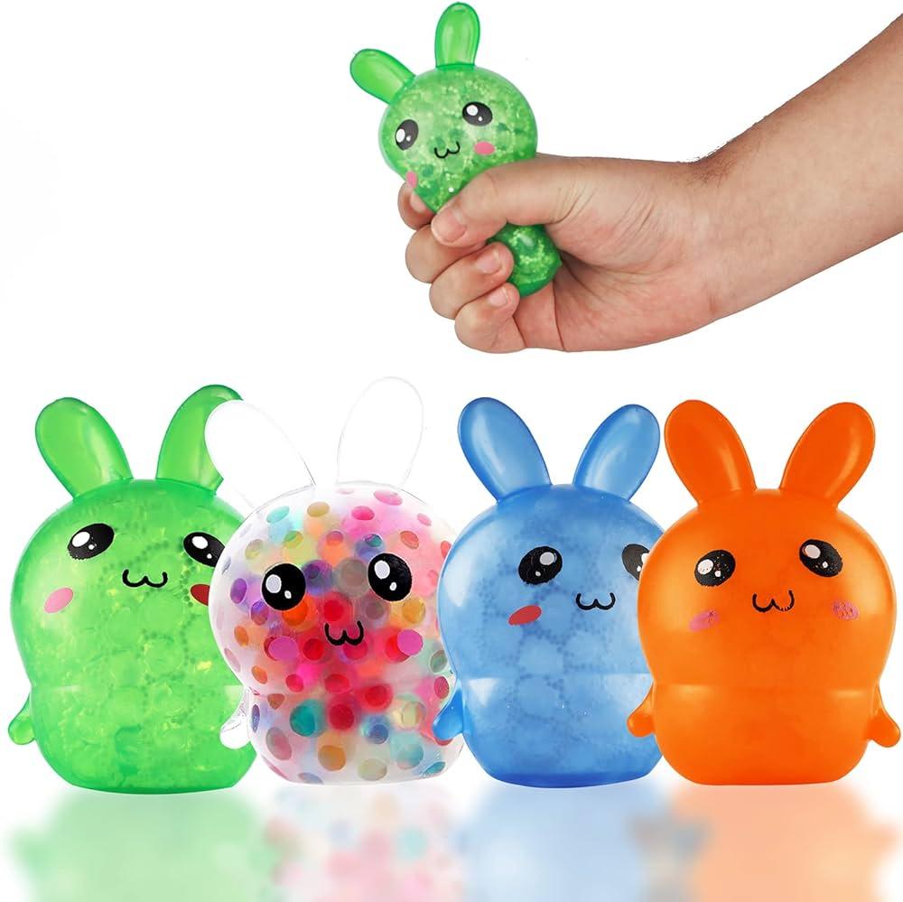 Easter Basket Stuffers 3Pcs: Maltose Bunny Squishy, Creative Spring Party Gift, Aesthetic Sensory Fidget, Office Tool