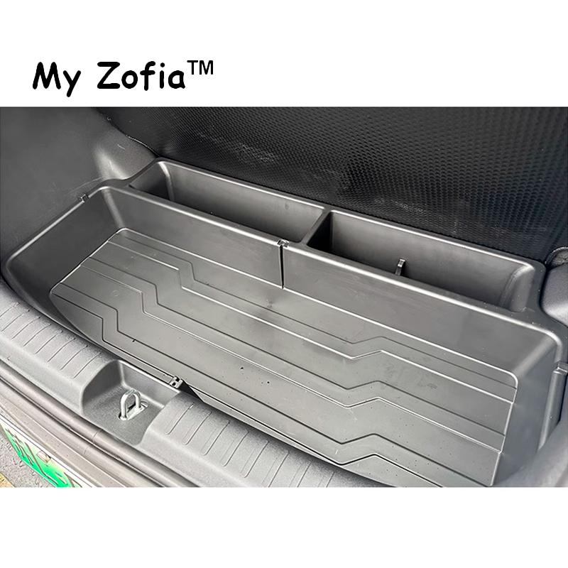For BYD Dolphin Mini Seagull 2024 2025 2026 TPE Car Rear Trunk Bottom Storage Box Organizer Cargo Filling Expand BOX Accessories