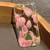 Pink Tulip Gentle Healing Phone Case For Xiaomi Redmi Note 13 Cases Redmi Note 12 Pro Plus 5G 12 11 10 Redmi 13 12 12C 13C Cover