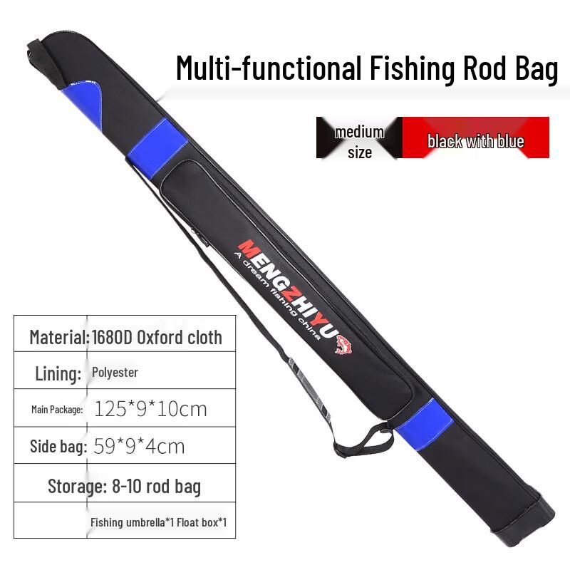 oeny Hard Shell Splash-Proof Fishing Rod Bag