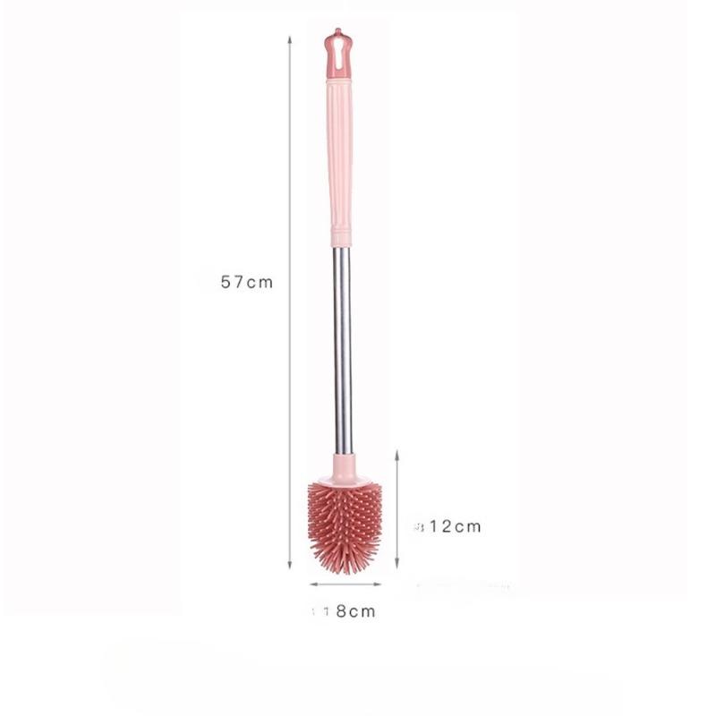 Soft Rubber Toilet Brush: A Household Toilet Cleaning Tool with No Blind Spots. Brush for Bathroom Cleaning