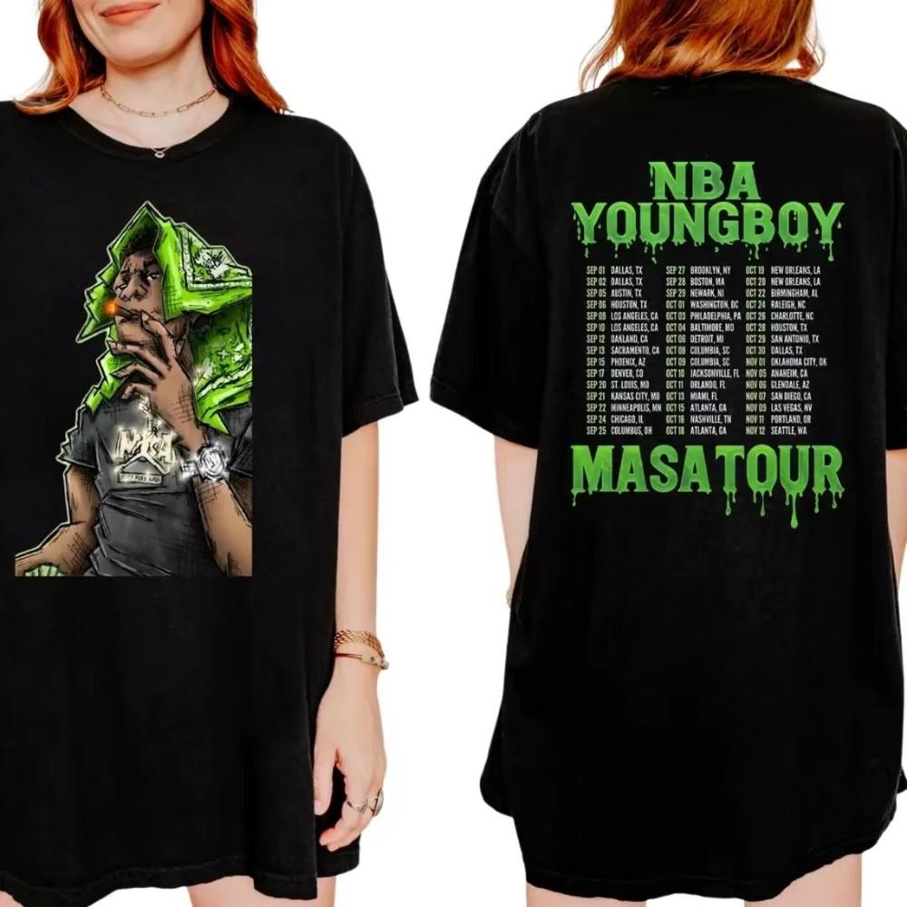 

NEW SALE YoungBoy Masa Tour Datse 2025 Music Two Sided Unisex T-Shirt Cotton Unisex T-Shirt XXXXL