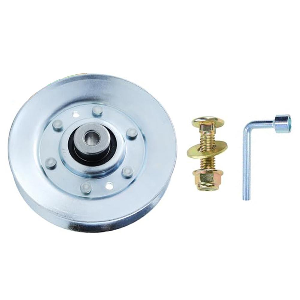 Lawn Mower Idler Pulley Replacement Kit Compatible with Models 593787801 532173902 146763 Y155H107RBA LZ11577 for Belt Stability