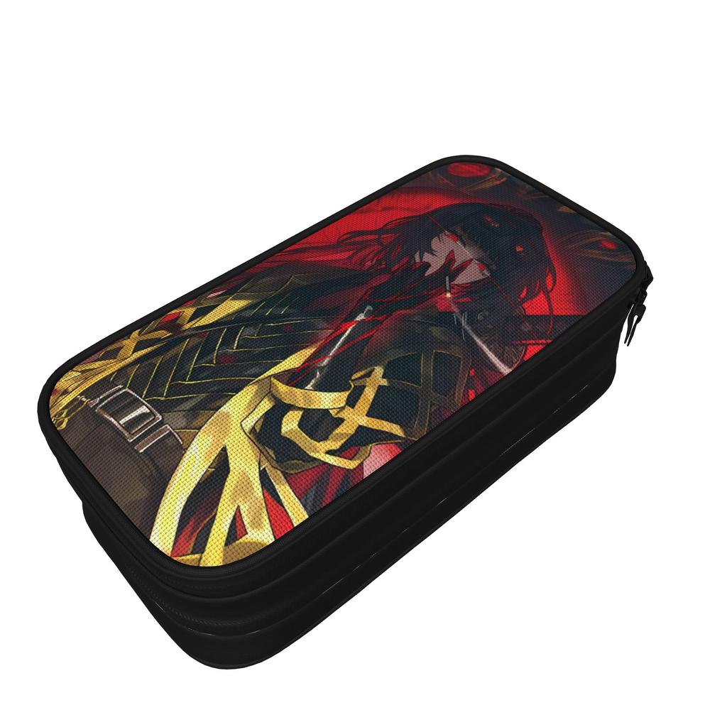 Large Pencil Case Limbus Company Games School Supplies Double Layer Pencil Case Stationery Women Make Up Bag Birthday Gift