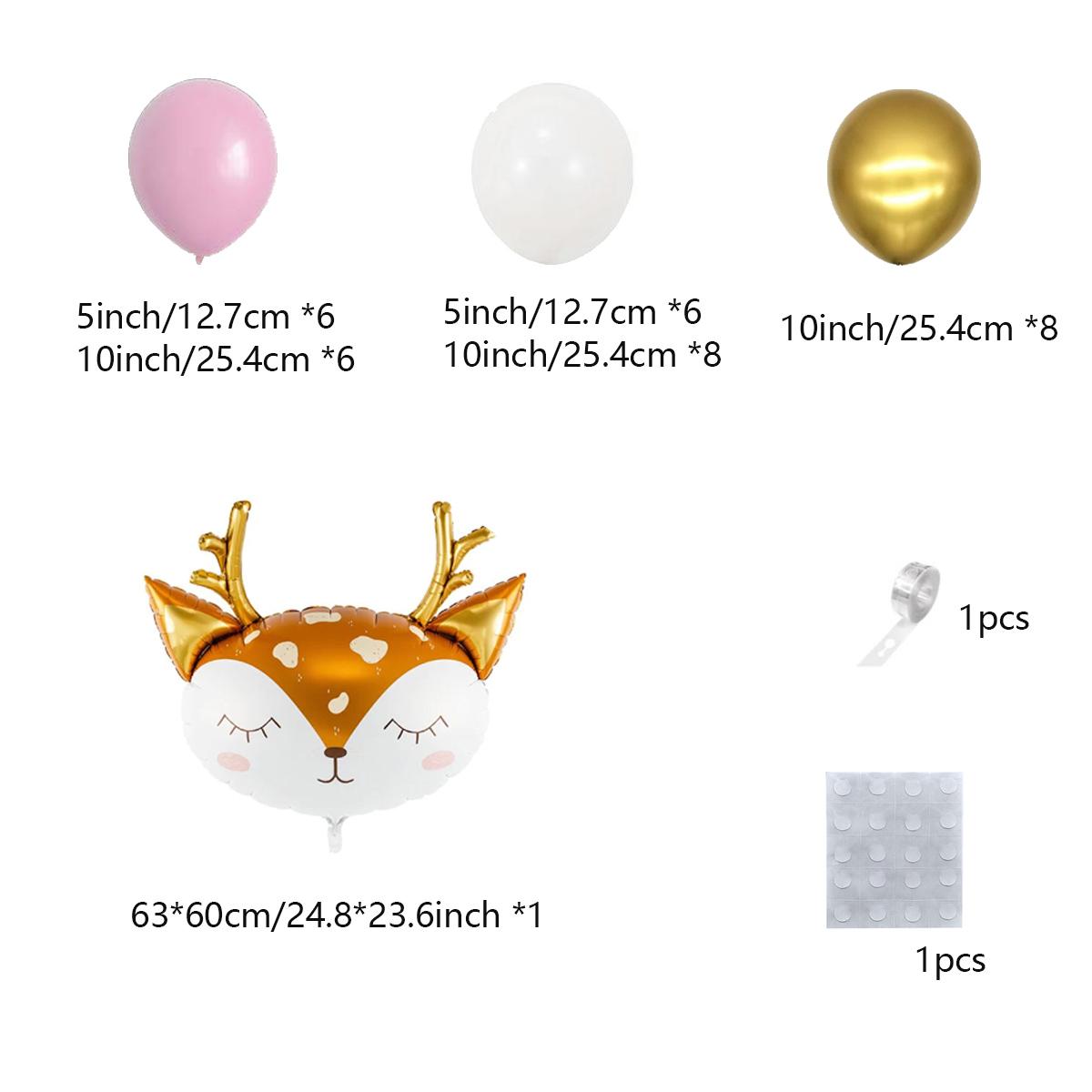 

37 шт., зимние воздушные шары с оленями, гирлянда из лесных воздушных шаров, гирлянда из воздушных шаров для рождественских украшений, праздника, детского душа, товары для новогодней вечеринки