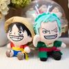 One Piece Anime Figure Zoro Luffy Chopper Plush Toys Cute Cartoon Plushie Stuffed Dolls Pendant Xmas Gifts NEW Cuddly Fluffy Huggable Kawaii Comfort