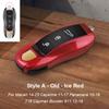 Solid Color ABS For Porsche Panamera Macan 718 Taycan 911 Cayman Boxster 971 Remote Smart Car Key Case Cover Car Accessories