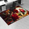 1pc. Stained Glass Rose Pattern Rug for Home Decor, Office Carpet, Chair Cover, Outdoor Mat, Gift Idea