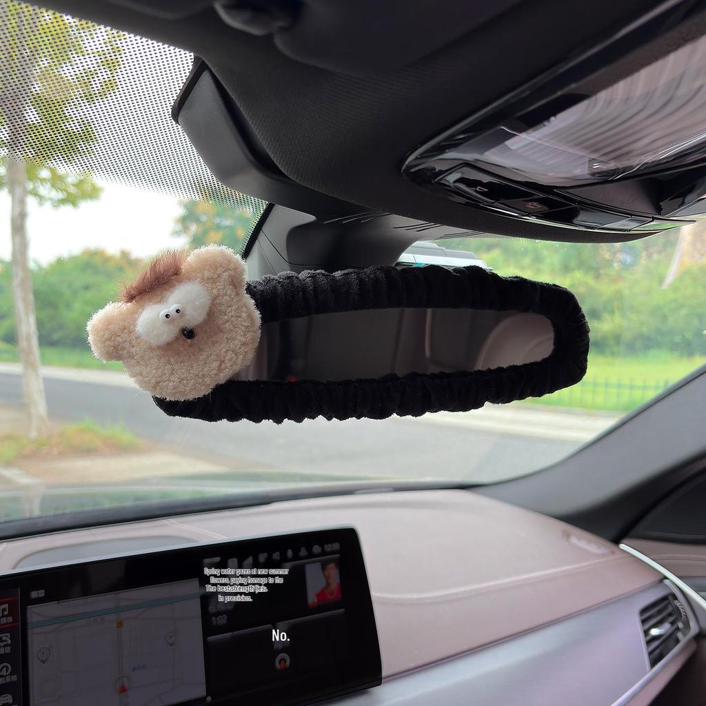 Kreative Niedliche Welpen Rückspiegelabdeckung - Dekorative Auto-Innenausstattung für Frauen.