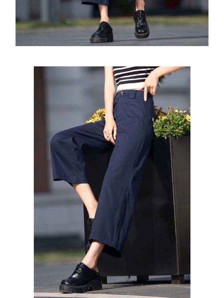 Damen Baumwolle Weitbein Neun-Punkt Hose - Frühling/Sommer Freizeitmode Hose