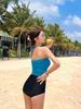 Korean 2024 Slimming Halterneck Tummy-Concealing Two-Piece Swimsuit