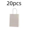 Candy Colorful Shopping Bags 10PCS Kraft Paper Gift Candy Bag Colored Hand-held Paper Bags Wedding Party Decoration Gift